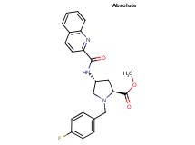 methyl (4R)-1-(4-fluorobenzyl)-4-[(2-quinolinylcarbonyl)amino]-L-prolinate