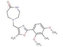 1-{[2-(2,4-dimethoxy-3-methylphenyl)-5-methyl-1,3-oxazol-4-yl]methyl}-1,4-diazepan-5-one