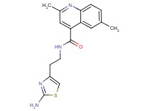 N-[2-(2-amino-1,3-thiazol-4-yl)ethyl]-2,6-dimethyl-4-quinolinecarboxamide