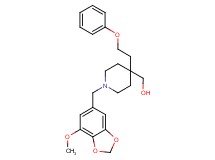 [1-[(7-methoxy-1,3-benzodioxol-5-yl)methyl]-4-(2-phenoxyethyl)-4-piperidinyl]methanol