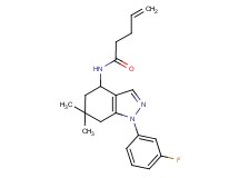 N-[1-(3-fluorophenyl)-6,6-dimethyl-4,5,6,7-tetrahydro-1H-indazol-4-yl]-4-pentenamide