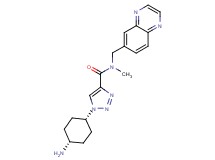 1-(cis-4-aminocyclohexyl)-N-methyl-N-(quinoxalin-6-ylmethyl)-1H-1,2,3-triazole-4-carboxamide