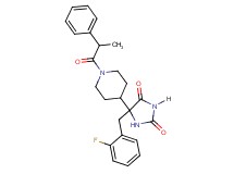 5-(2-fluorobenzyl)-5-[1-(2-phenylpropanoyl)-4-piperidinyl]-2,4-imidazolidinedione