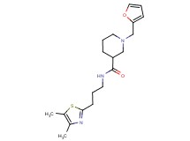 N-[3-(4,5-dimethyl-1,3-thiazol-2-yl)propyl]-1-(2-furylmethyl)-3-piperidinecarboxamide