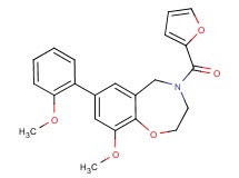 4-(2-furoyl)-9-methoxy-7-(2-methoxyphenyl)-2,3,4,5-tetrahydro-1,4-benzoxazepine