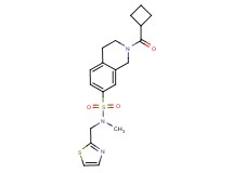 2-(cyclobutylcarbonyl)-N-methyl-N-(1,3-thiazol-2-ylmethyl)-1,2,3,4-tetrahydroisoquinoline-7-sulfonamide
