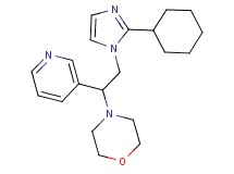 4-[2-(2-cyclohexyl-1H-imidazol-1-yl)-1-pyridin-3-ylethyl]morpholine