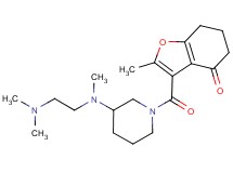 3-({3-[[2-(dimethylamino)ethyl](methyl)amino]-1-piperidinyl}carbonyl)-2-methyl-6,7-dihydro-1-benzofuran-4(5H)-one