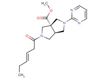 methyl (3aS*,6aS*)-2-[(3E)-hex-3-enoyl]-5-pyrimidin-2-ylhexahydropyrrolo[3,4-c]pyrrole-3a(1H)-carboxylate