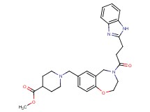 methyl 1-({4-[3-(1H-benzimidazol-2-yl)propanoyl]-2,3,4,5-tetrahydro-1,4-benzoxazepin-7-yl}methyl)-4-piperidinecarboxylate