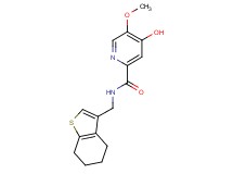 4-hydroxy-5-methoxy-N-(4,5,6,7-tetrahydro-1-benzothien-3-ylmethyl)-2-pyridinecarboxamide