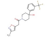 1-[(3-methyl-5-isoxazolyl)acetyl]-4-[3-(trifluoromethyl)phenyl]-4-piperidinol