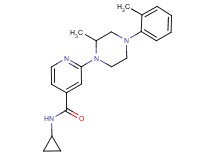 N-cyclopropyl-2-[2-methyl-4-(2-methylphenyl)-1-piperazinyl]isonicotinamide