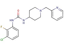 N-(3-chloro-2-fluorophenyl)-N'-[1-(pyridin-2-ylmethyl)piperidin-4-yl]urea