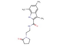 3,5,7-trimethyl-N-[2-(2-oxo-1-pyrrolidinyl)ethyl]-1H-indole-2-carboxamide