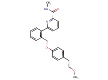 6-(2-{[4-(2-methoxyethyl)phenoxy]methyl}phenyl)-N-methylpyridine-2-carboxamide