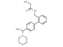 N-{[4'-(1-piperidin-1-ylethyl)biphenyl-2-yl]methyl}propanamide