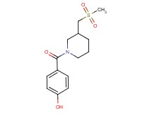 4-({3-[(methylsulfonyl)methyl]piperidin-1-yl}carbonyl)phenol