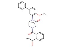 (1S*,4S*)-5-(2-acetylbenzoyl)-2-(4-methoxy-3-biphenylyl)-2,5-diazabicyclo[2.2.1]heptan-3-one