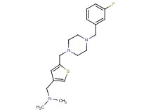 1-(5-{[4-(3-fluorobenzyl)-1-piperazinyl]methyl}-3-thienyl)-N,N-dimethylmethanamine