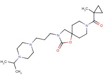 3-[3-(4-isopropylpiperazin-1-yl)propyl]-8-[(1-methylcyclopropyl)carbonyl]-1-oxa-3,8-diazaspiro[4.5]decan-2-one