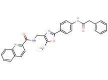 N-[(5-methyl-2-{4-[(phenylacetyl)amino]phenyl}-1,3-oxazol-4-yl)methyl]-2-quinolinecarboxamide