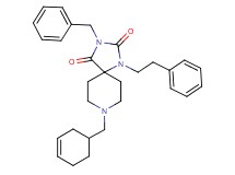 3-benzyl-8-(3-cyclohexen-1-ylmethyl)-1-(2-phenylethyl)-1,3,8-triazaspiro[4.5]decane-2,4-dione