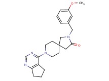 8-(6,7-dihydro-5H-cyclopenta[d]pyrimidin-4-yl)-2-(3-methoxybenzyl)-2,8-diazaspiro[4.5]decan-3-one