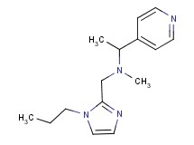 N-methyl-N-[(1-propyl-1H-imidazol-2-yl)methyl]-1-pyridin-4-ylethanamine