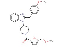 2-(4-methoxybenzyl)-1-{1-[5-(methoxymethyl)-2-furoyl]-4-piperidinyl}-1H-benzimidazole