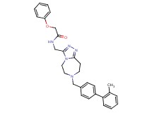 N-({7-[(2'-methyl-4-biphenylyl)methyl]-6,7,8,9-tetrahydro-5H-[1,2,4]triazolo[4,3-d][1,4]diazepin-3-yl}methyl)-2-phenoxyacetamide