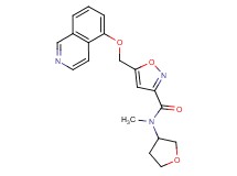 5-[(5-isoquinolinyloxy)methyl]-N-methyl-N-(tetrahydro-3-furanyl)-3-isoxazolecarboxamide