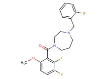 1-(2,3-difluoro-6-methoxybenzoyl)-4-(2-fluorobenzyl)-1,4-diazepane