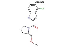 4-chloro-2-{[(2R)-2-(methoxymethyl)pyrrolidin-1-yl]carbonyl}-1H-indole