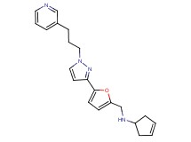 3-cyclopenten-1-yl[(5-{1-[3-(3-pyridinyl)propyl]-1H-pyrazol-3-yl}-2-furyl)methyl]amine