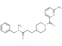 3-{1-[(6-aminopyridin-2-yl)carbonyl]piperidin-4-yl}-N-benzyl-N-methylpropanamide