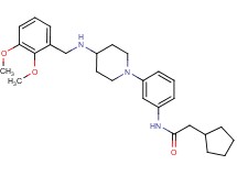 2-cyclopentyl-N-(3-{4-[(2,3-dimethoxybenzyl)amino]-1-piperidinyl}phenyl)acetamide