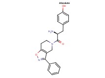 4-[(2S)-2-amino-3-oxo-3-(3-phenyl-6,7-dihydroisoxazolo[4,5-c]pyridin-5(4H)-yl)propyl]phenol