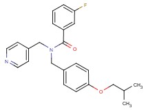3-fluoro-N-(4-isobutoxybenzyl)-N-(4-pyridinylmethyl)benzamide
