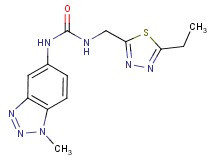 N-[(5-ethyl-1,3,4-thiadiazol-2-yl)methyl]-N'-(1-methyl-1H-1,2,3-benzotriazol-5-yl)urea