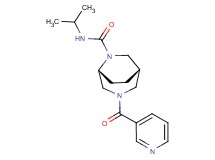 (1S*,5R*)-N-isopropyl-3-(3-pyridinylcarbonyl)-3,6-diazabicyclo[3.2.2]nonane-6-carboxamide