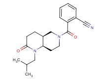 2-{[(4aS*,8aR*)-1-isobutyl-2-oxooctahydro-1,6-naphthyridin-6(2H)-yl]carbonyl}benzonitrile