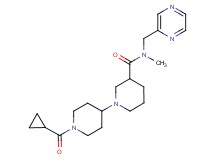 1'-(cyclopropylcarbonyl)-N-methyl-N-(pyrazin-2-ylmethyl)-1,4'-bipiperidine-3-carboxamide