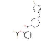 1-[2-(difluoromethoxy)benzoyl]-4-(4-fluorobenzyl)-1,4-diazepane