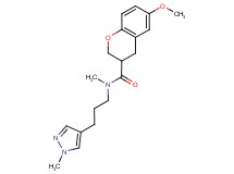 6-methoxy-N-methyl-N-[3-(1-methyl-1H-pyrazol-4-yl)propyl]-3-chromanecarboxamide