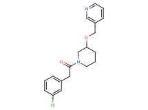 3-[({1-[(3-chlorophenyl)acetyl]-3-piperidinyl}oxy)methyl]pyridine
