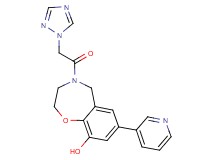 7-pyridin-3-yl-4-(1H-1,2,4-triazol-1-ylacetyl)-2,3,4,5-tetrahydro-1,4-benzoxazepin-9-ol