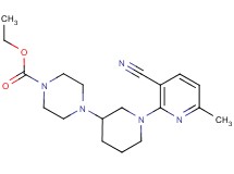 ethyl 4-[1-(3-cyano-6-methyl-2-pyridinyl)-3-piperidinyl]-1-piperazinecarboxylate