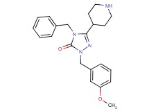 4-benzyl-2-(3-methoxybenzyl)-5-(4-piperidinyl)-2,4-dihydro-3H-1,2,4-triazol-3-one dihydrochloride