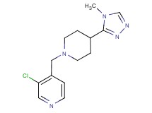 3-chloro-4-{[4-(4-methyl-4H-1,2,4-triazol-3-yl)piperidin-1-yl]methyl}pyridine